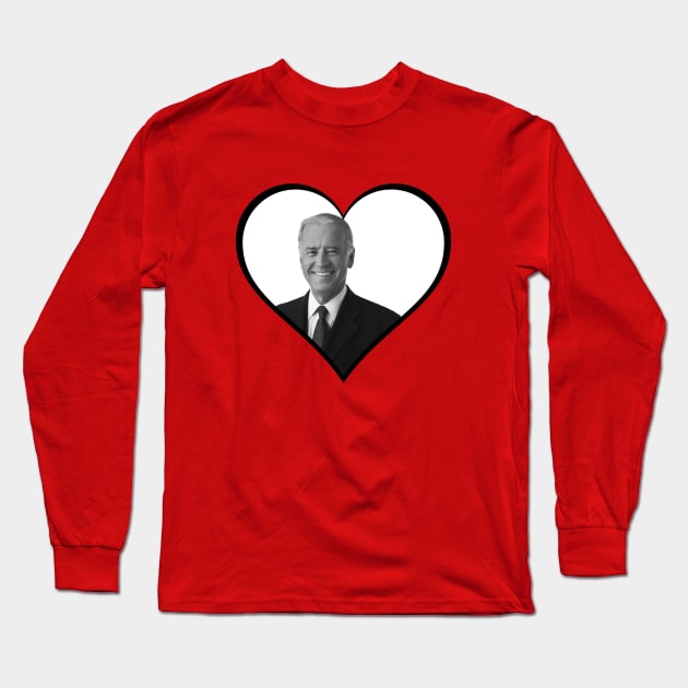 vote joe biden heart Long Sleeve T-Shirt by gossiprag